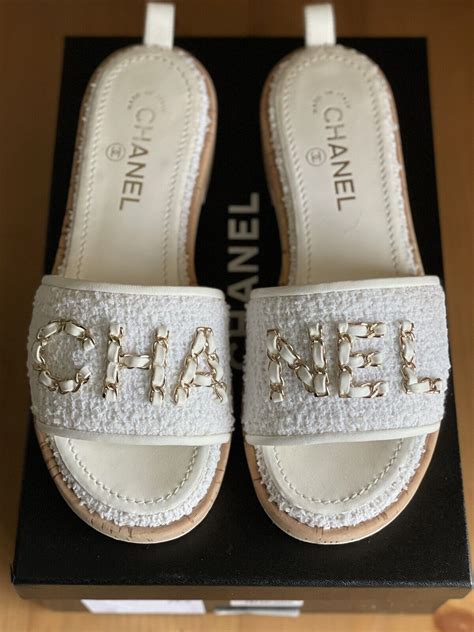 chanel canvas slides|chanel slides men.